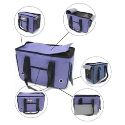 Alternative view of 輕便寵物手提包 - 藍色