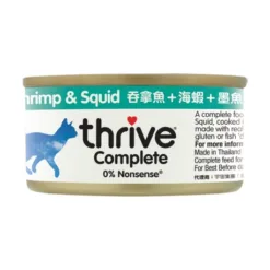 吞拿魚 蝦 墨魚 75g | Thrive 脆樂芙 肉絲主食貓罐