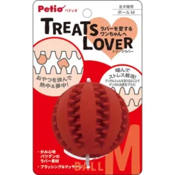 Petio TREATS LOVER 潔齒零食狗玩具球 (可塗牙膏) - M號