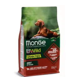 【成犬糧】無穀物羊肉 2.5kg | Monge Bwild 無穀物野生肉類配方