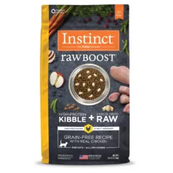 雞肉全貓配方 | Instinct 本能 rawBOOST 無穀物混凍乾生肉粒系列貓糧