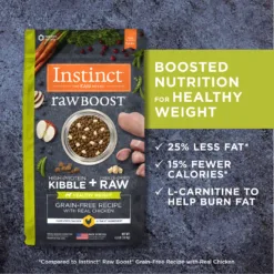 體重控制 狗配方 | Instinct 本能 rawBOOST 無穀物混凍乾生肉粒系列狗糧