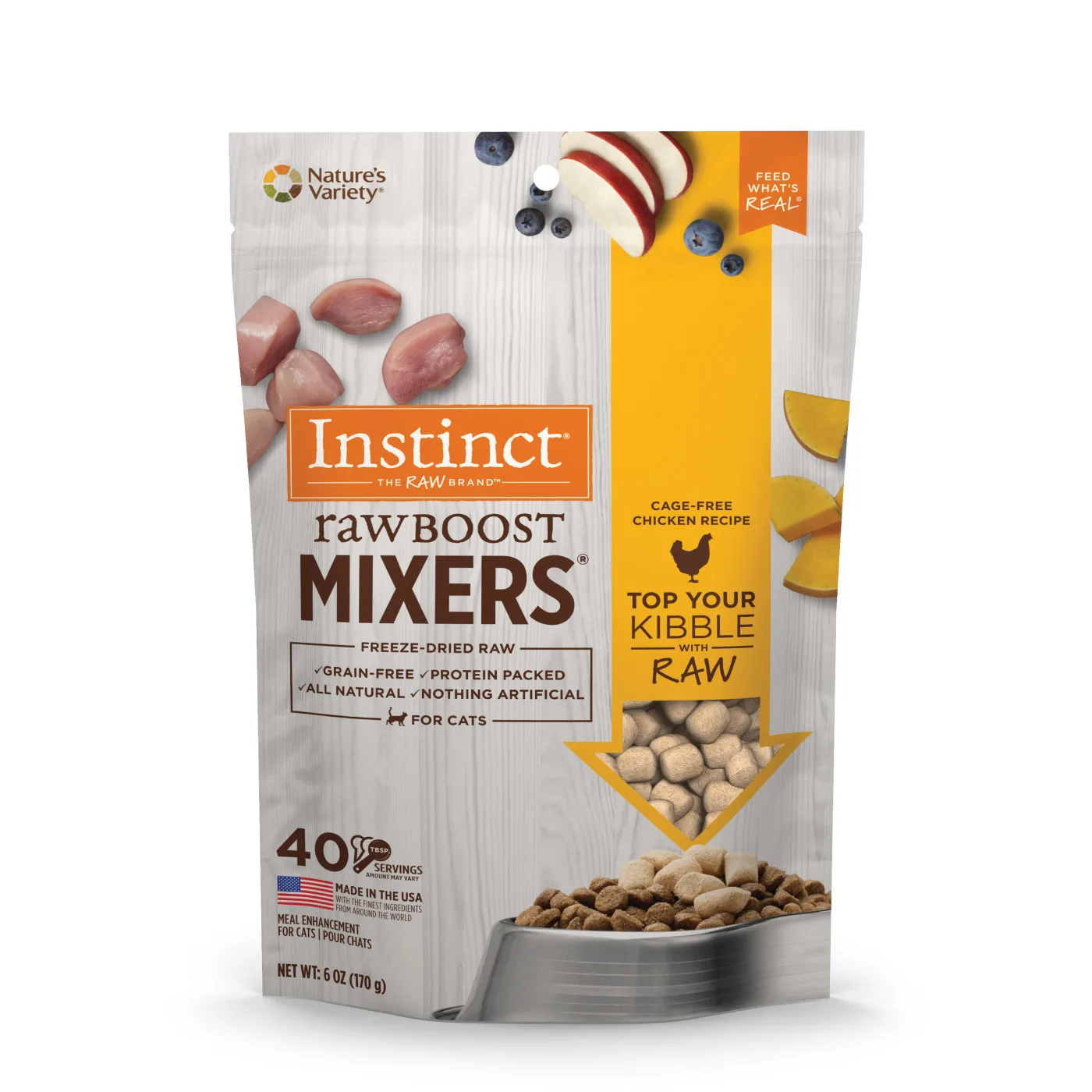 769949602149 走地雞 全貓用 | Instinct rawBOOST Mixer 凍乾生肉伴糧系列