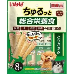 (日本製) INABA 流心棒狗小食 - 雞肉味(綜合營養) 8枝裝