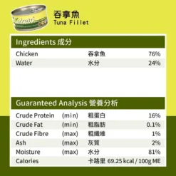 <ul> <li>吞拿魚：高蛋白質、低脂肪、含豐富奧米加3(EPA和DHA)，有助神經、大腦、視網膜和胎兒的發育，並可改善皮膚和毛髮狀況。</li> </ul>