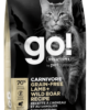 豐富的肉類蛋白質，有助寵物肌肉發展及增強免疫系統！GO! SOLUTIONS™ 活力營養系列針對一些有肉食性偏好的貓貓而設，無穀物及富含蛋白質的配方可為貓貓提供完整均衡的營養，幫助他們維持健康的身體和體型，同時令他們任何時間都充滿活力。 配方特色： <ul> <li>無穀物、麩質及馬鈴薯</li> <li>零副產品、生長激素及人工防腐劑</li> <li>含豐富益生菌及益生元纖維，有助改善敏感腸胃</li> <li>Omega油有助保持皮膚和毛髮健康</li> <li>添加牛磺酸以維持視力和心臟功能</li> <li>零牛肉、小麥、粟米及大豆</li> </ul>