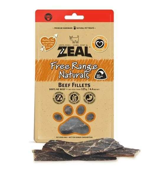 WP16283 Zeal 紐西蘭牛肉片 125g | ZEAL | 貓狗零食
