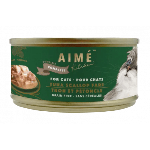 628504276372 無穀物 - 均衡營養貓罐 - 上湯煮吞拿魚扇貝 - 85g | Aimé Kitchen 殿堂主食系列