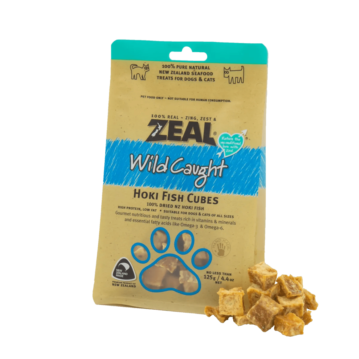 9421019150165 Zeal 紐西蘭長尾藍鱈魚粒 125g | ZEAL | 貓狗零食