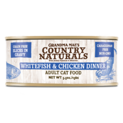 無穀物汁煮系列-白鮭魚雞肉汁煮配方貓罐頭｜ Grandma Mae's Country Naturals