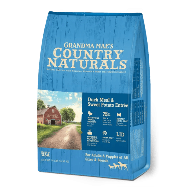 鴨肉鯡魚配方 Duck Meal & Sweet Potato Entreé | Grandma Mae's Country Naturals 美國高肉量配方狗糧系列