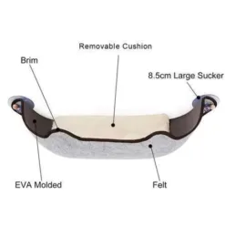 Alternative view of DogLemi 吸盤式貓吊床