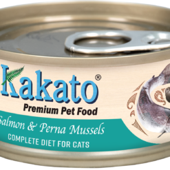 【原箱優惠】 三文魚、翡翠貽貝 70g | Kakato 卡格全營養貓罐頭 #761