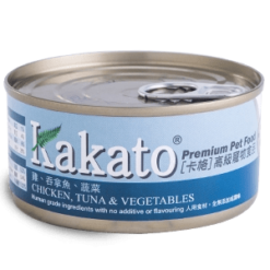 肉絲罐頭 - 雞、吞拿魚、蔬菜 - 貓狗適用 - 170g | Kakato 卡格