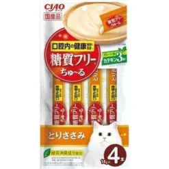 Ciao 無糖肉泥醬醬 - 口腔健康維持無糖配方(雞肉) 14g x 4