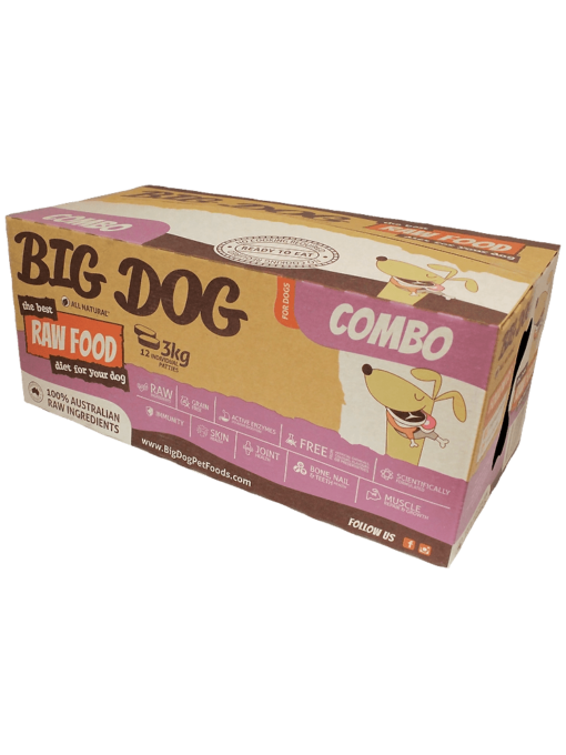 ❄凍貨❄ 【急凍狗糧】 四寶配方 | 盒裝 12x250g | Big Dog 澳洲急凍生肉狗糧