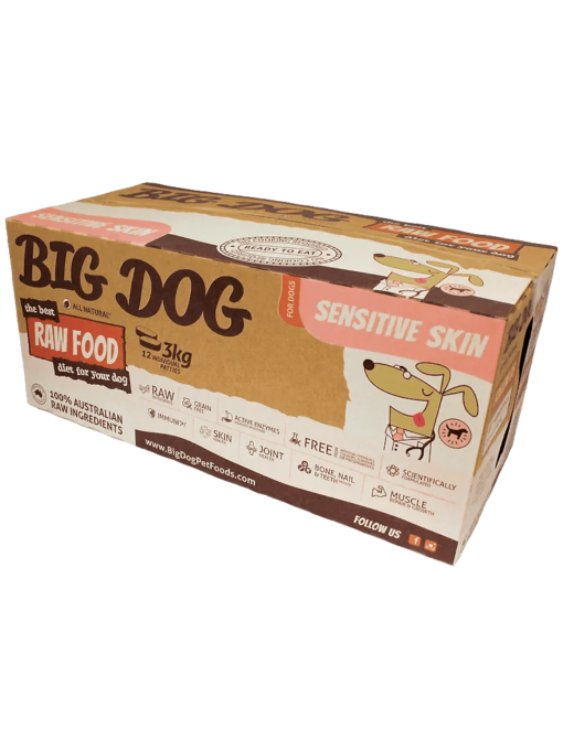 ❄凍貨❄ 【急凍狗糧】 保健系列 - 皮膚護理配方 | 盒裝 12x250g | Big Dog 澳洲急凍生肉狗糧