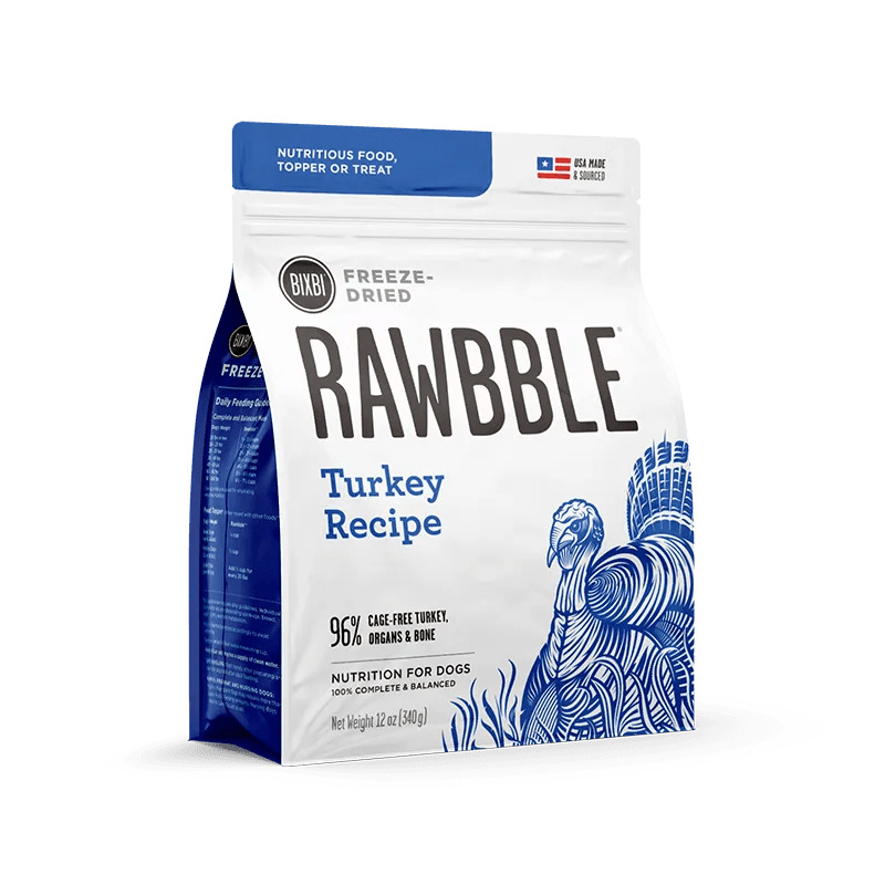 851907008565 凍乾狗糧 - 火雞肉配方 12oz | 美國 BIXBI Rawbble 冷凍脫水鮮肉糧