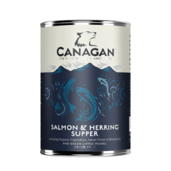 【原箱6罐】 狗狗主食罐 - 三文魚及鯡魚配方 - 400g | Canagan 原之選