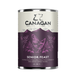 【原箱6罐】 狗狗主食罐 - 盛宴雞肉老犬配方 - 400g | Canagan 原之選