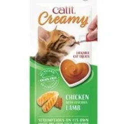 Catit Creamy 羊肉烤雞味肉醬小食 4 x 10g