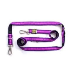 Booster Purple Multi Function Leash XS | Max & Molly 潛水布料頸圈拖帶