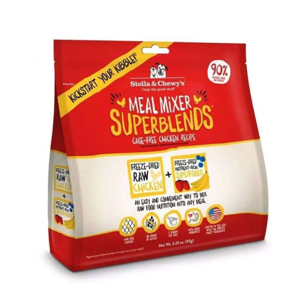 超級放養雞配方 | Stella & Chewy's Meal Mixer Superblends 凍乾生肉狗糧粒粒超級乾糧伴侶