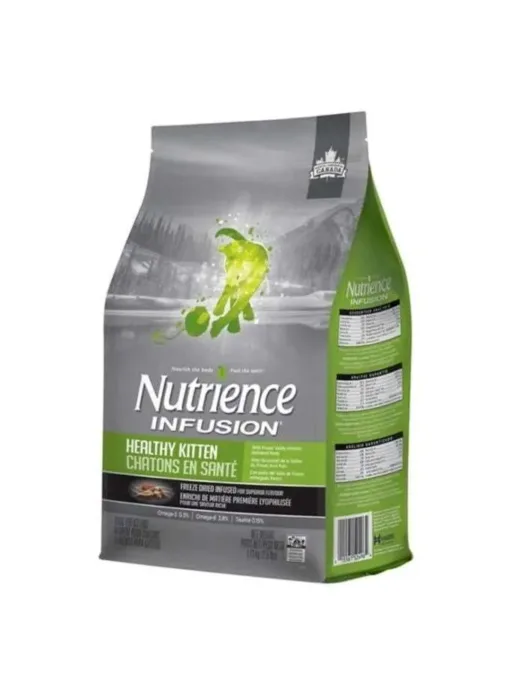 外層凍乾鮮雞肉乾糧 - 幼貓配方 | Nutrience Infusion 加拿大無穀物貓糧