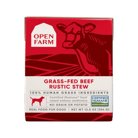 10380 Open Farm | 草飼牛燉肉配方濕糧, 12.5OZ | 狗濕糧