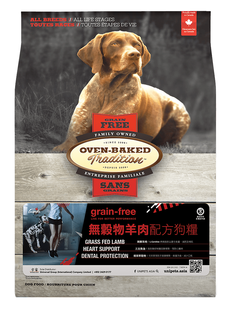無穀物羊肉配方(大粒裝) | Oven-Baked 加拿大無穀物烘焙狗糧系列