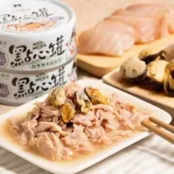 無膠+肉超多！ＣＰ值超高 補肉、補水、補機能一次滿足 • 真材實料，完全無人工膠類 • 肉超多＆嗜口性高，滿滿原肉型態 • 添加天然營養機能，毛孩健康補給 ※ 點心罐為副食罐，貓咪狗狗都可以吃唷！