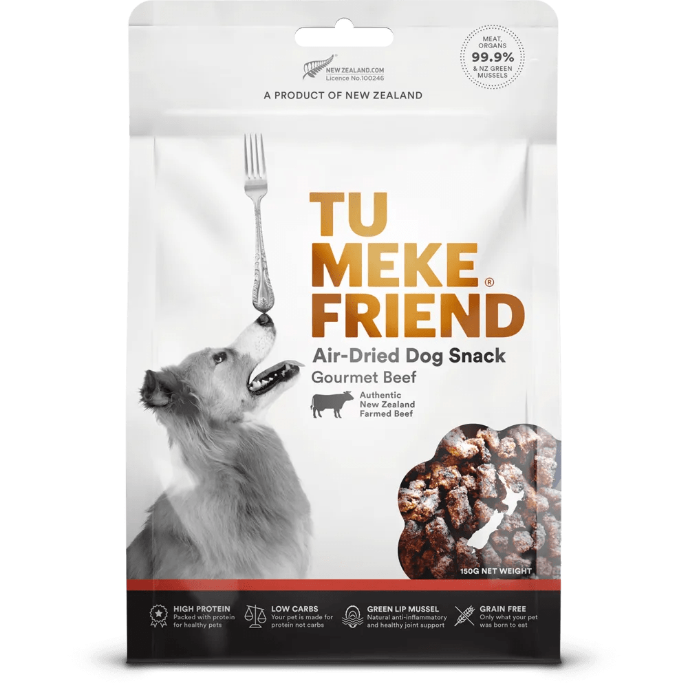 天然風乾狗零食 - 新西蘭牛肉 150g｜Tu Meke Friend