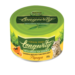 Nurture Pro(天然密碼) | Lysine木瓜益腸主食罐 (雞肉+吞拿魚) | 貓水果罐