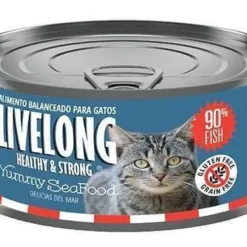 【貓罐頭】 滋味海鮮 Yummy SeaFood - 全貓配方 | LIVELONG Healthy & Strong 美國無穀無麩鮮肉貓罐