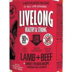 【狗罐頭】羊肉牛肉甜薯 - 全犬配方 | LIVELONG Healthy & Strong 美國無穀無麩鮮肉狗罐