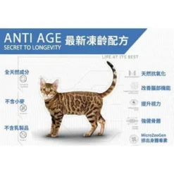 Nature’s Protection 保然 – Anti Age 黑酵母成貓配方 1.5KG ‧ 含有 MircoZeoGen 有助排出身體毒素、調節腸道健康、增強自身免疫力 ‧ 提供均衡的營養配方、含左旋肉鹼(L-Carnitine)有助燃燒脂肪控制體重及強化肌肉 ‧ 優質的蛋白質有助維持強壯的肌肉 ‧ HairBall Control 配方能有效避免毛球的發生 ‧ 奧米加3脂肪酸、使動物的皮膚和毛髮更健康 ‧ 含牛黃酸，增強心臟健康
