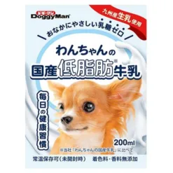 DoggyMan 日本國產低脂肪無乳糖牛乳 (成犬用) 200ml