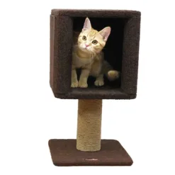 CattyMan 方形高台黃麻磨抓玩具 | 越南製
