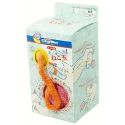 - 一種輕巧且易於抓住指甲的玩具，是一種連接兩個球的玩具。 ・因為它是用繩子連接到貓最喜歡的“沙沙聲” ■生產地區：泰國 ■材質/成分：主體：棉/聚酯，乳膠粘合劑/米粉/鋁箔，繩子：聚酯