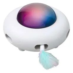 Alternative view of 貝沼産業 自動行走UFO 貓羽毛玩具