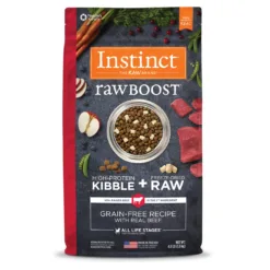 牛肉全犬配方 | Instinct 本能 rawBOOST 無穀物混凍乾生肉粒系列狗糧