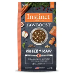 三文魚全犬配方 | Instinct 本能 rawBOOST 無穀物混凍乾生肉粒系列狗糧