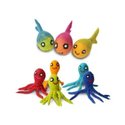 100%純羊毛貓貓玩具 - 海洋動物(款色隨機)｜Dharma Dog Karma Cat