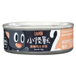 (貓) 香甜鵝肉 82g - 小怪獸2種肉無膠主食罐｜怪獸部落