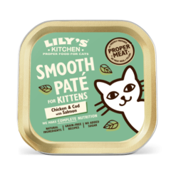 (貓用) 幼貓進補餐 Smooth Pate for Kittens, Chicken & COD with Salmon 85g｜Lily's Kitchen 莉莉廚房 天然無榖物主食罐