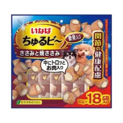 INABA 流心粒粒狗小食 - 雞肉+燒雞肉 軟骨素添加 (關節健康) 10g x 18