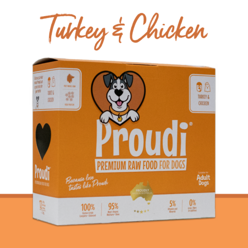 ❄凍貨❄ 火雞及雞肉配方 | Proudi 澳洲急凍生肉狗糧