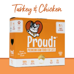 ❄凍貨❄ 火雞及雞肉 貓配方 | Proudi 澳洲急凍生肉貓糧