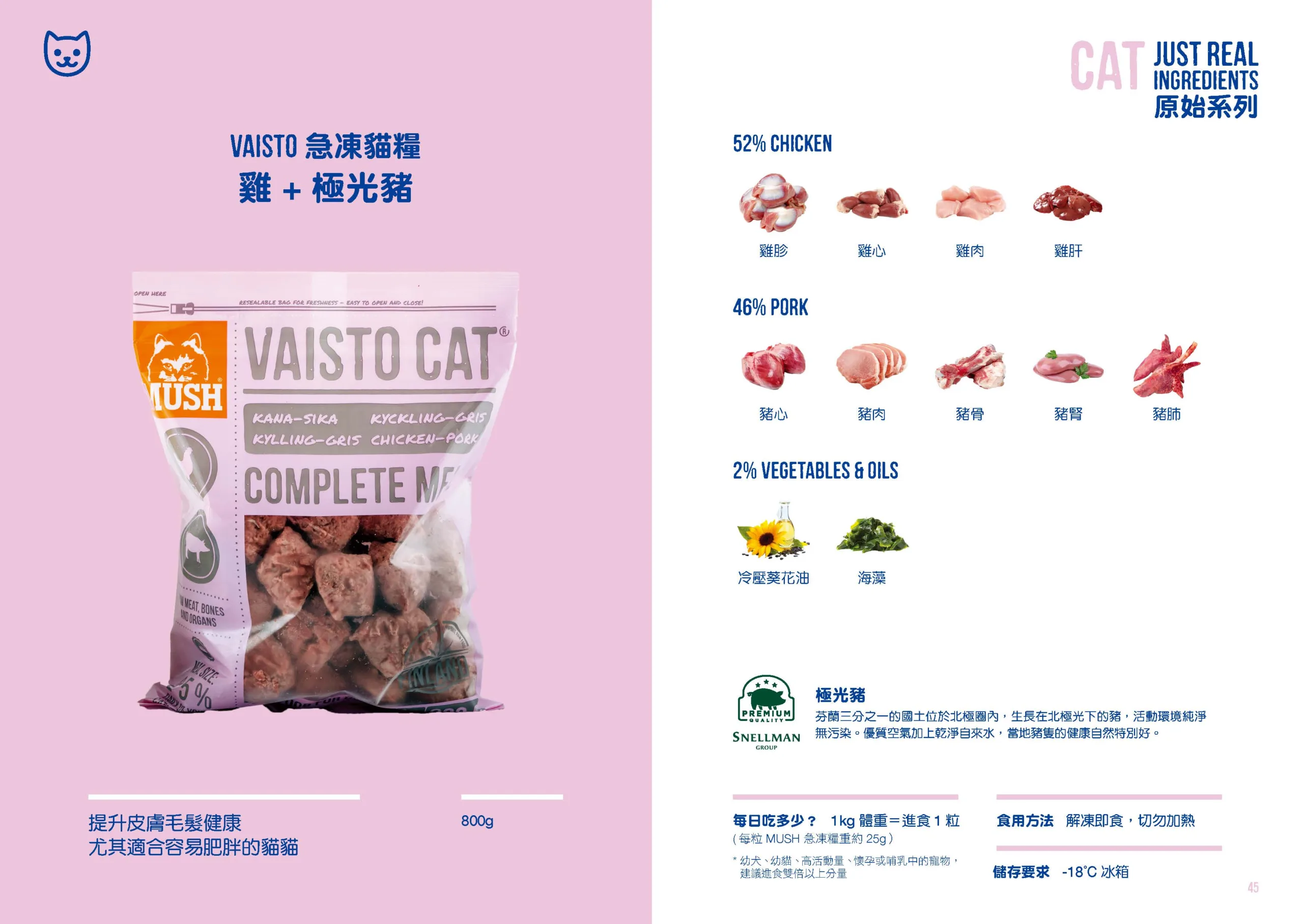 提升皮膚毛髮健康 尤其適合容易肥胖的貓貓 <img src="https://www.homeypaw.com/wp-content/uploads/2023/07/Mush-Happy-Meal-芬蘭生肉糧_Page_16-scaled.webp" alt="" width="2560" height="1816" class="alignnone size-full wp-image-62302" />