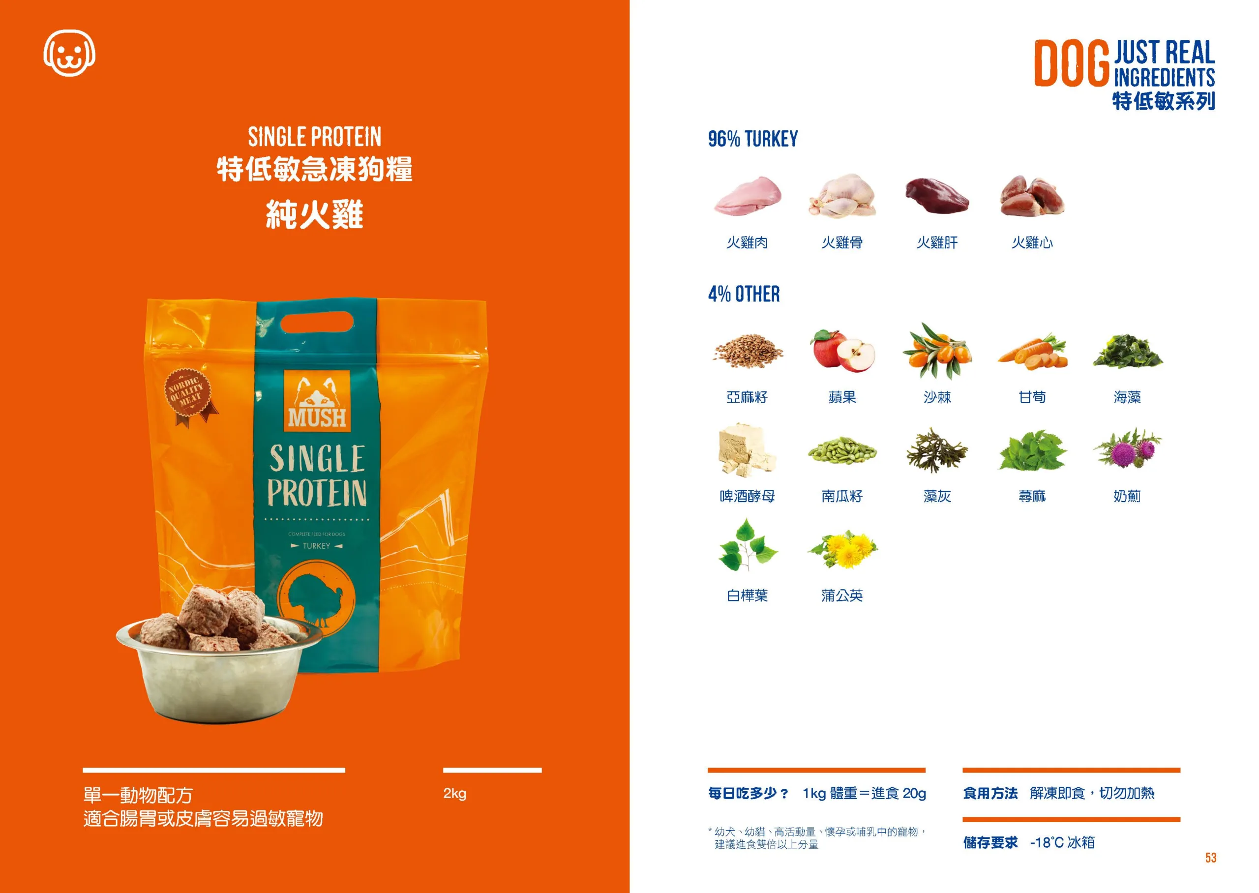 單一動物配方 適合腸胃或皮膚容易過敏寵物 <img src="https://www.homeypaw.com/wp-content/uploads/2023/07/Mush-Happy-Meal-芬蘭生肉糧_Page_25-scaled.webp" alt="" width="2560" height="1816" class="alignnone size-full wp-image-62296" />